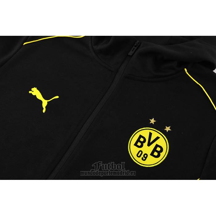 Chandal con Capucha del Borussia Dortmund 2024 Negro